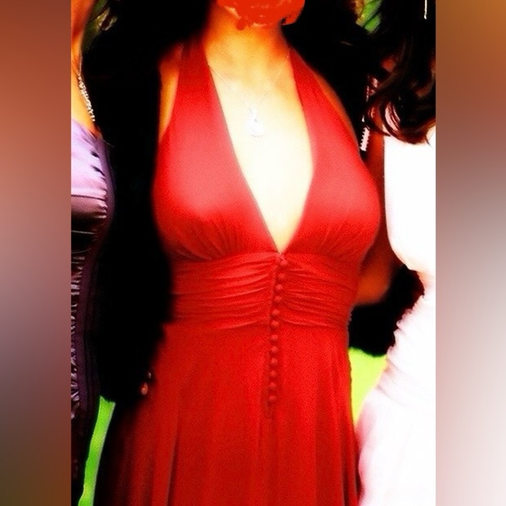 Max Azria Collection silk cocktail black tie Dress evening gown extra small XS